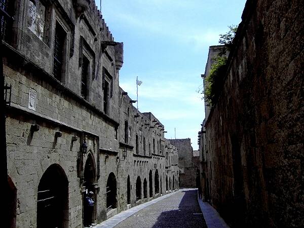 Altstadt von Rhodos: die Ritterstra�e, Hauptstra�e unter den Johannitern