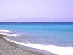 Das Meer an der Nordspitze von Rhodos, im Hintergrund die t�rkische Halbinsel Loryma (Bozburun)