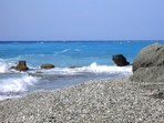 Meer und Kieselstr�nde an der Nordspitze von Rhodos