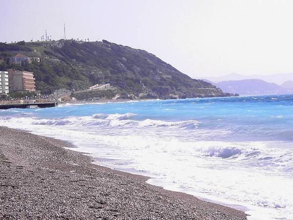 Meer und Kieselstr�nde an der Nordspitze von Rhodos