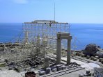 Akropolis von Lindos: r�mischer Tempel etwa aus dem Jahr 200