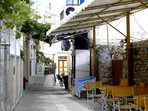 Symi Chorio: enge Gassen pr�gen das Bild der Stadt am Berg