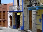 Symi Chorio: enge Gassen pr�gen das Bild der Stadt am Berg